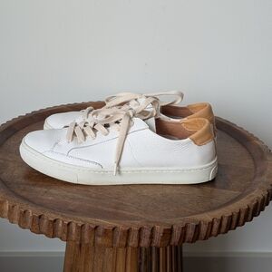 Soludos Ibiza Classic Lace-Up Leather Sneakers Women's US 9.5